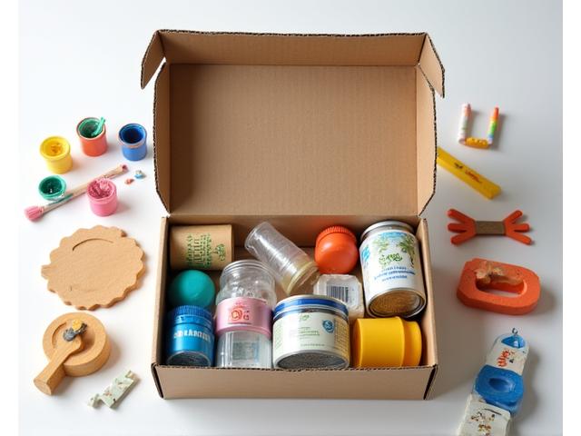 Kit de reciclaje creativo y upcycling para niños